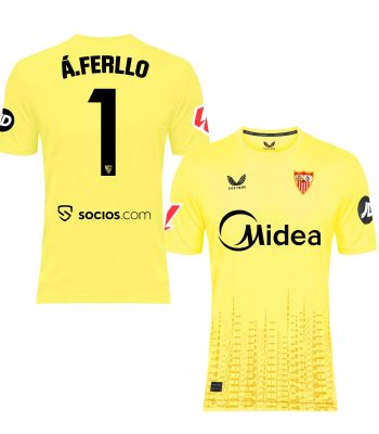 Sevilla Kits Shop – Exclusive a. ferllo adult goalkeeper third shirt yellow 2425 Collection – Sevilla FC Apparel and Gear Collection for Fans
