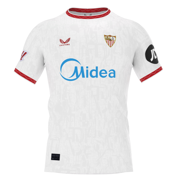 Sevilla Kits Shop – Exclusive adult home shirt 2425 Collection – Sevilla FC Apparel and Gear Collection for Fans