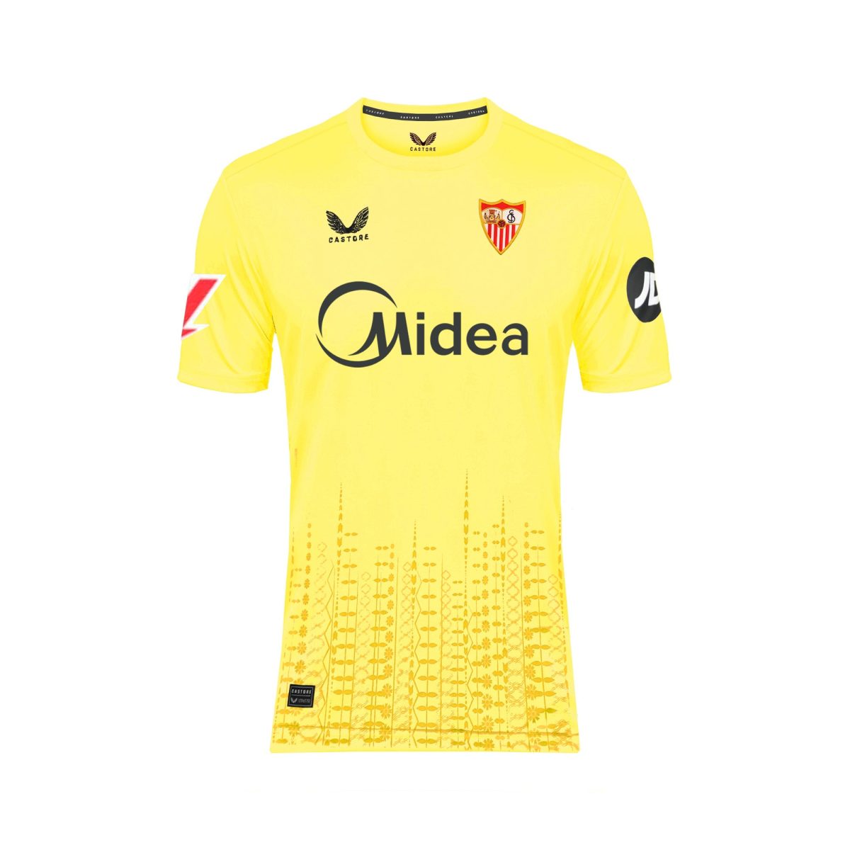 Sevilla Kits Shop – Exclusive adult yellow goalkeeper third jersey 2425 Collection – Sevilla FC Apparel and Gear Collection for Fans