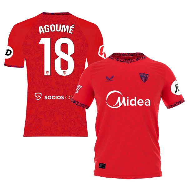 Sevilla Kits Shop – Exclusive agoumé away boys t-shirt 2425 Collection – Sevilla FC Apparel and Gear Collection for Fans