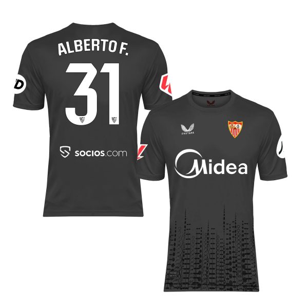 Sevilla Kits Shop – Exclusive alberto f. childs home goalkeeper shirt grey 2425 Collection – Sevilla FC Apparel and Gear Collection for Fans