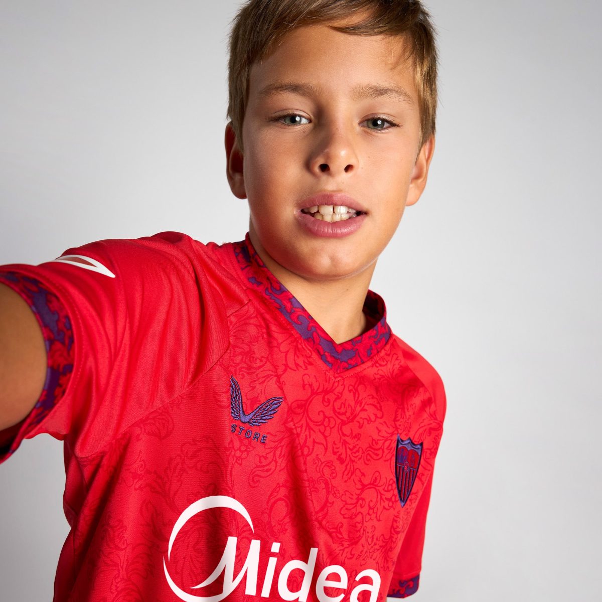 Sevilla Kits Shop – Exclusive away boys shirt 2425 Collection – Sevilla FC Apparel and Gear Collection for Fans