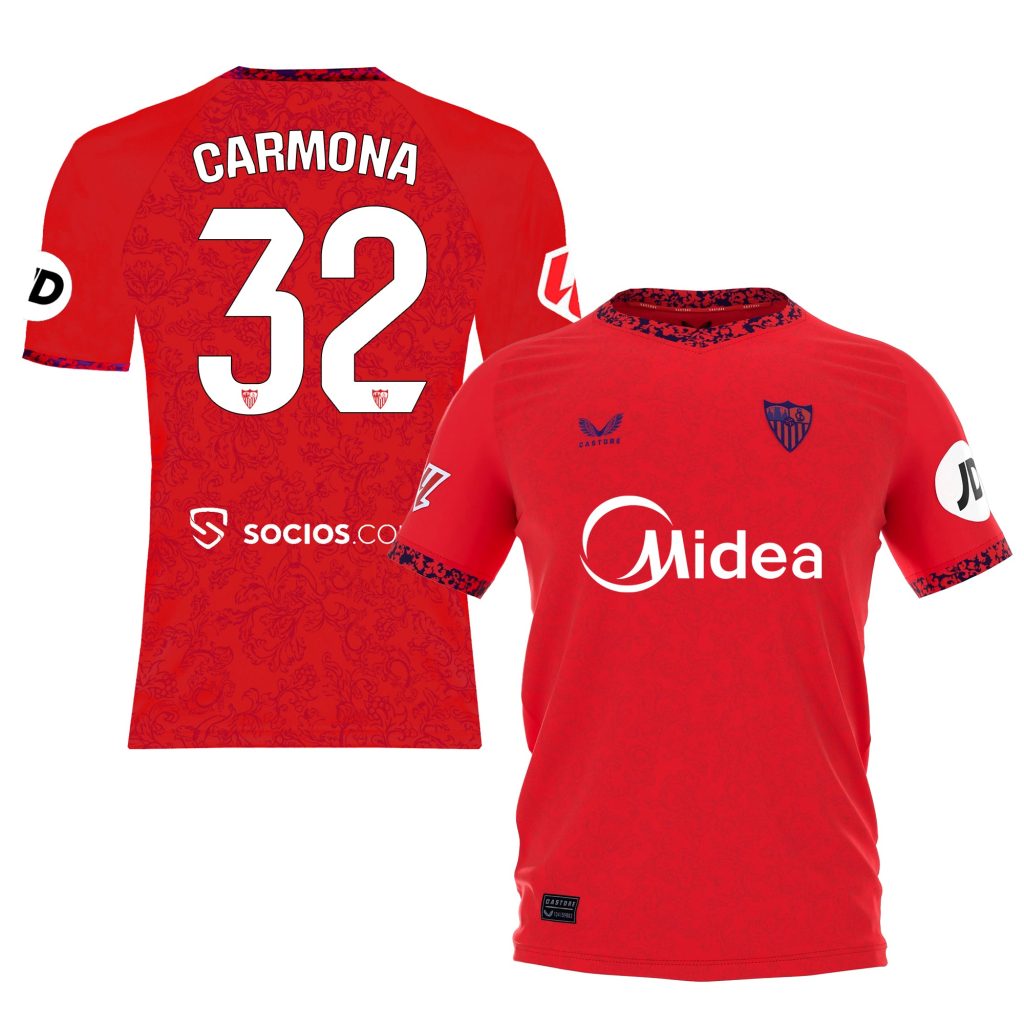 Sevilla Kits Shop – Exclusive carmona away boys shirt 2425 Collection – Sevilla FC Apparel and Gear Collection for Fans