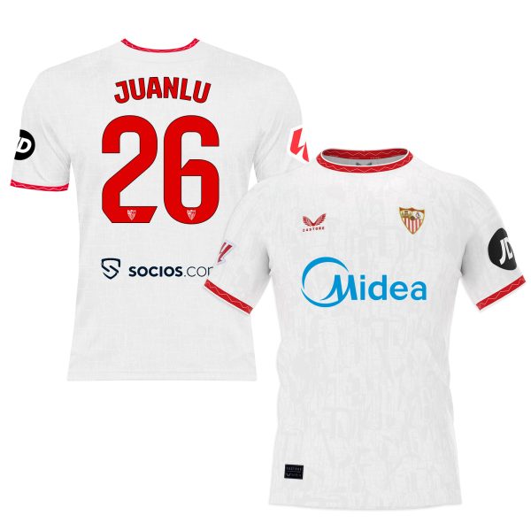 Sevilla Kits Shop – Exclusive juanlu home adult t-shirt 2425 Collection – Sevilla FC Apparel and Gear Collection for Fans