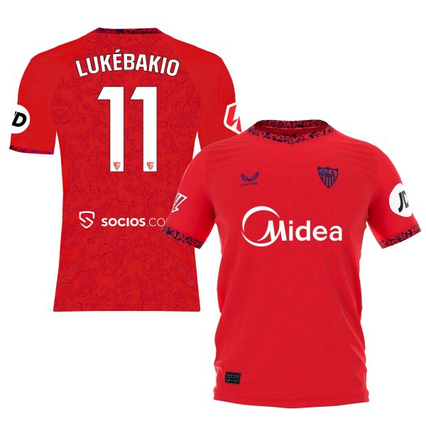 Sevilla Kits Shop – Exclusive lukébakio away jersey for kids 2425 Collection – Sevilla FC Apparel and Gear Collection for Fans