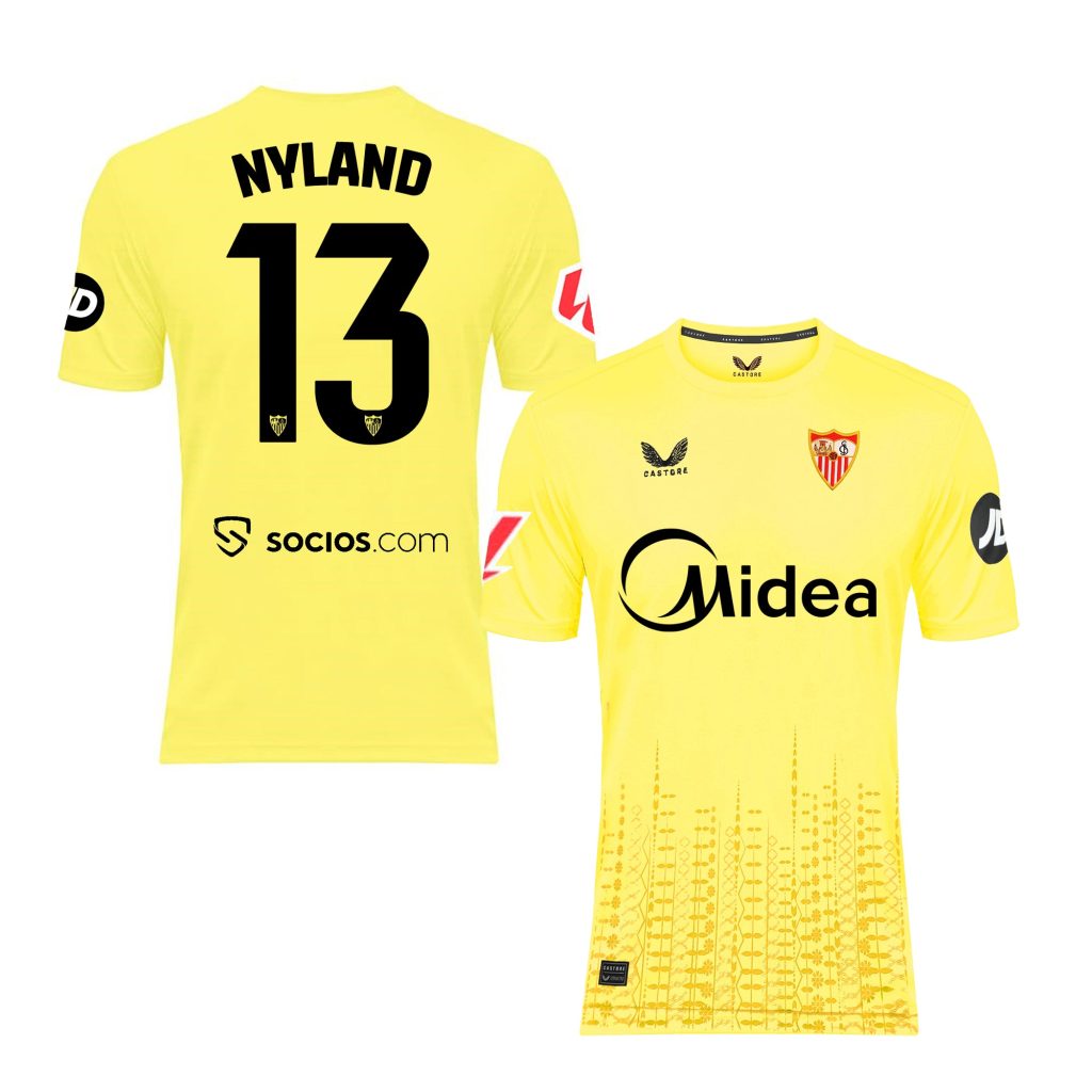 Sevilla Kits Shop – Exclusive nyland adult goalkeeper third shirt yellow 2425 Collection – Sevilla FC Apparel and Gear Collection for Fans