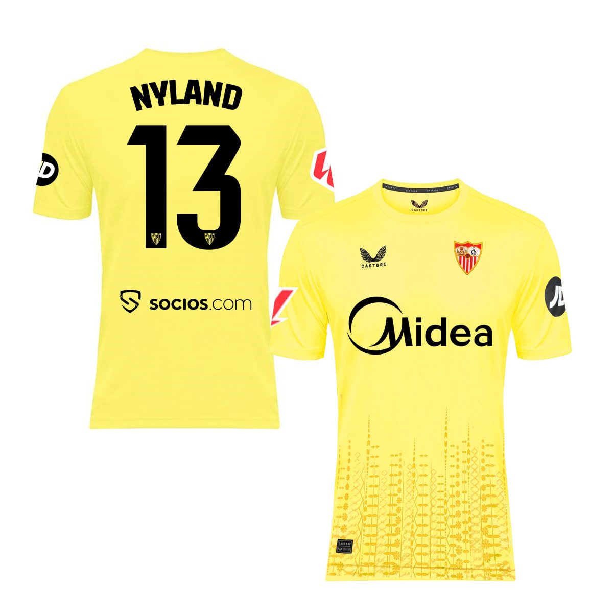 Sevilla Kits Shop – Exclusive nyland adult goalkeeper third shirt yellow 2425 Collection – Sevilla FC Apparel and Gear Collection for Fans