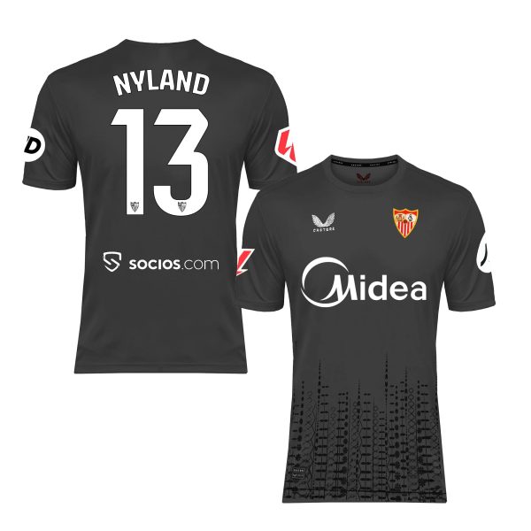 Sevilla Kits Shop – Exclusive nyland home goalkeeper shirt kids grey 2425 Collection – Sevilla FC Apparel and Gear Collection for Fans