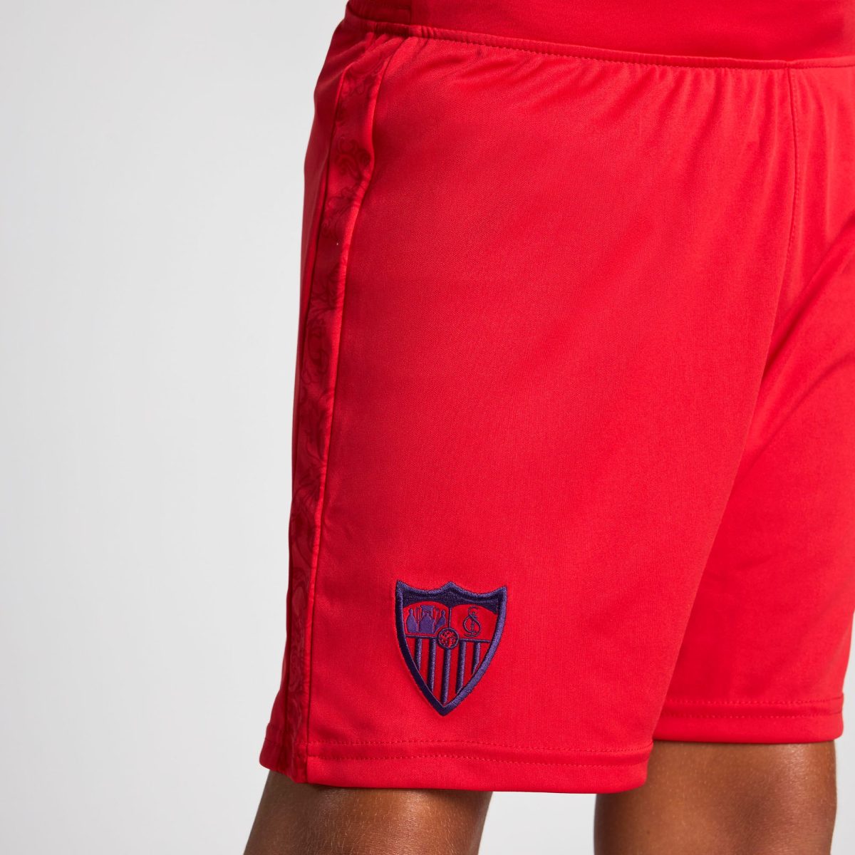 Sevilla Kits Shop – Exclusive shorts away boy red 2425 Collection – Sevilla FC Apparel and Gear Collection for Fans