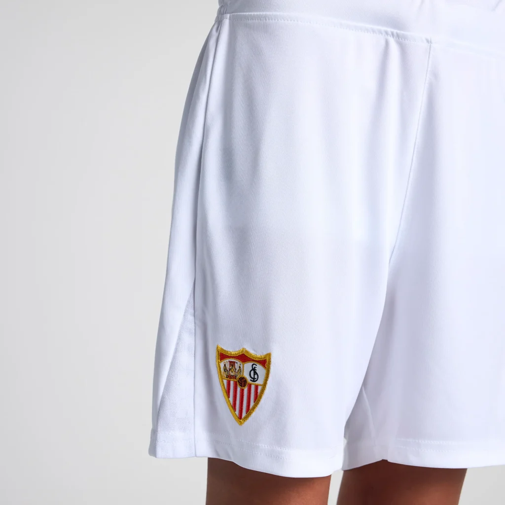 Sevilla Kits Shop – Exclusive shorts home boy white 2425 Collection – Sevilla FC Apparel and Gear Collection for Fans