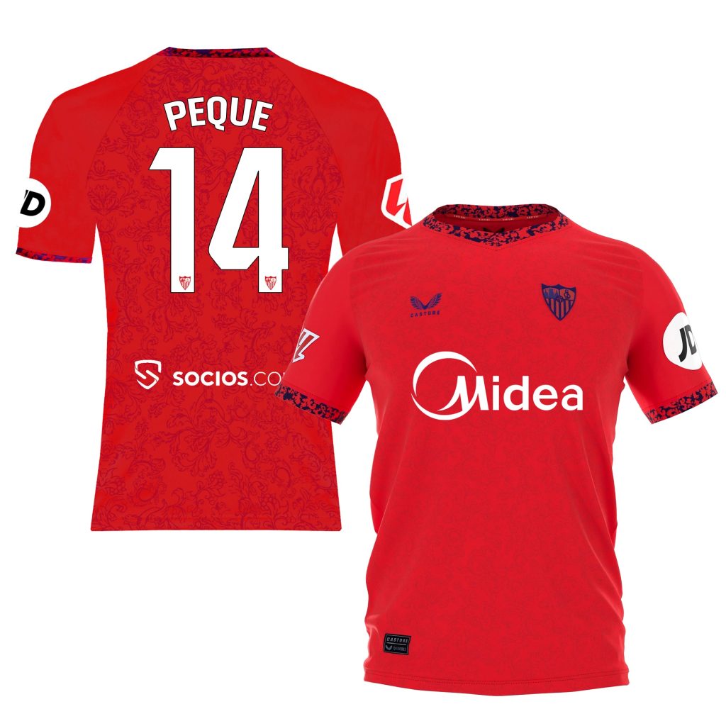 Sevilla Kits Shop – Exclusive small t-shirt away boy 2425 Collection – Sevilla FC Apparel and Gear Collection for Fans