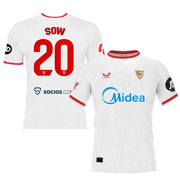 Sevilla Kits Shop – Exclusive sow adult home t-shirt 2425 Collection – Sevilla FC Apparel and Gear Collection for Fans