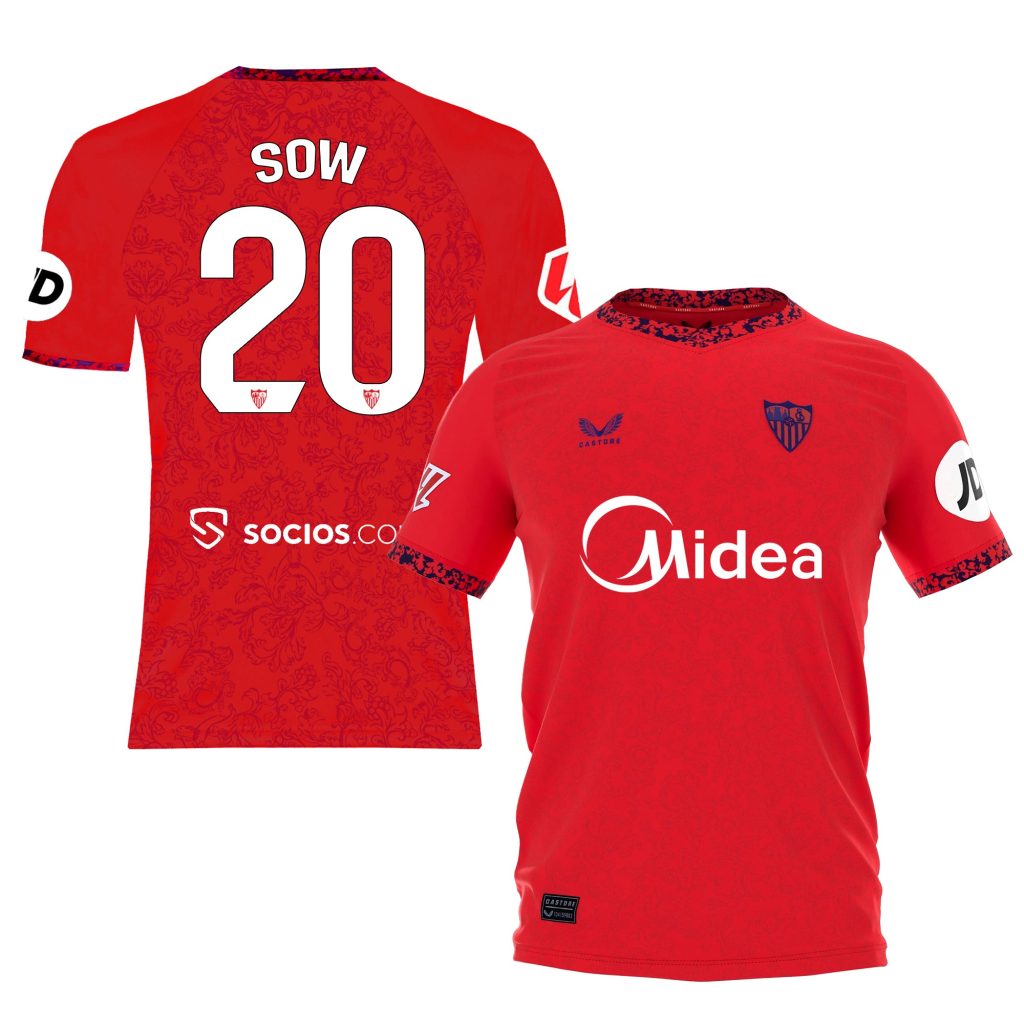 Sevilla Kits Shop – Exclusive sow t-shirt away boy 2425 Collection – Sevilla FC Apparel and Gear Collection for Fans