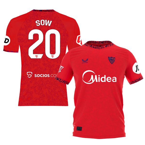 Sevilla Kits Shop – Exclusive sow t-shirt away boy 2425 Collection – Sevilla FC Apparel and Gear Collection for Fans