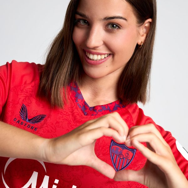 Sevilla Kits Shop – Exclusive womens away red shirt 2425 Collection – Sevilla FC Apparel and Gear Collection for Fans