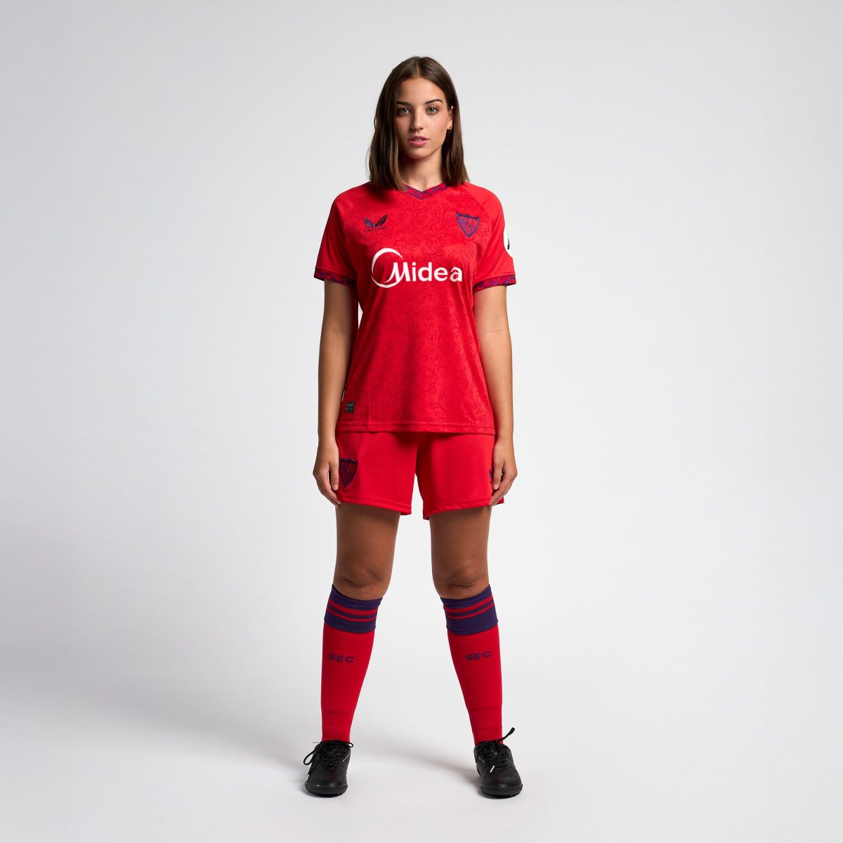 Sevilla Kits Shop – Exclusive womens away red shirt 2425 Collection – Sevilla FC Apparel and Gear Collection for Fans
