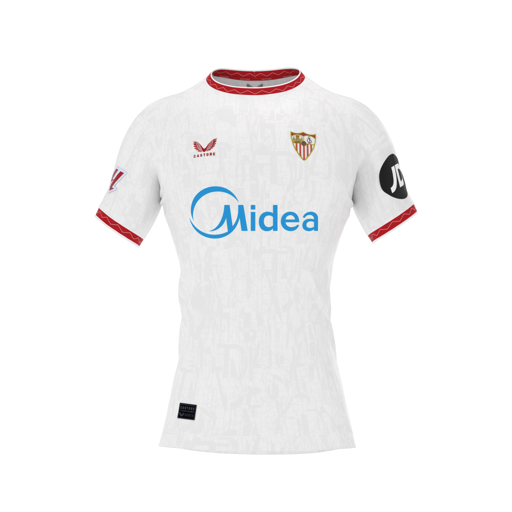 Sevilla Kits Shop – Exclusive womens white first shirt 2425 Collection – Sevilla FC Apparel and Gear Collection for Fans